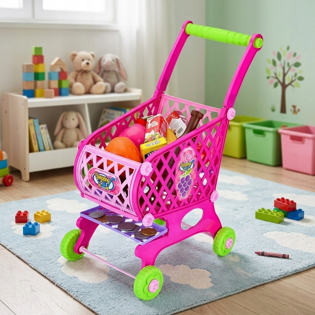 Shop trolley For Children Fun In The Shop Shopping Cart 46 Elements 52 cm Packaging status original