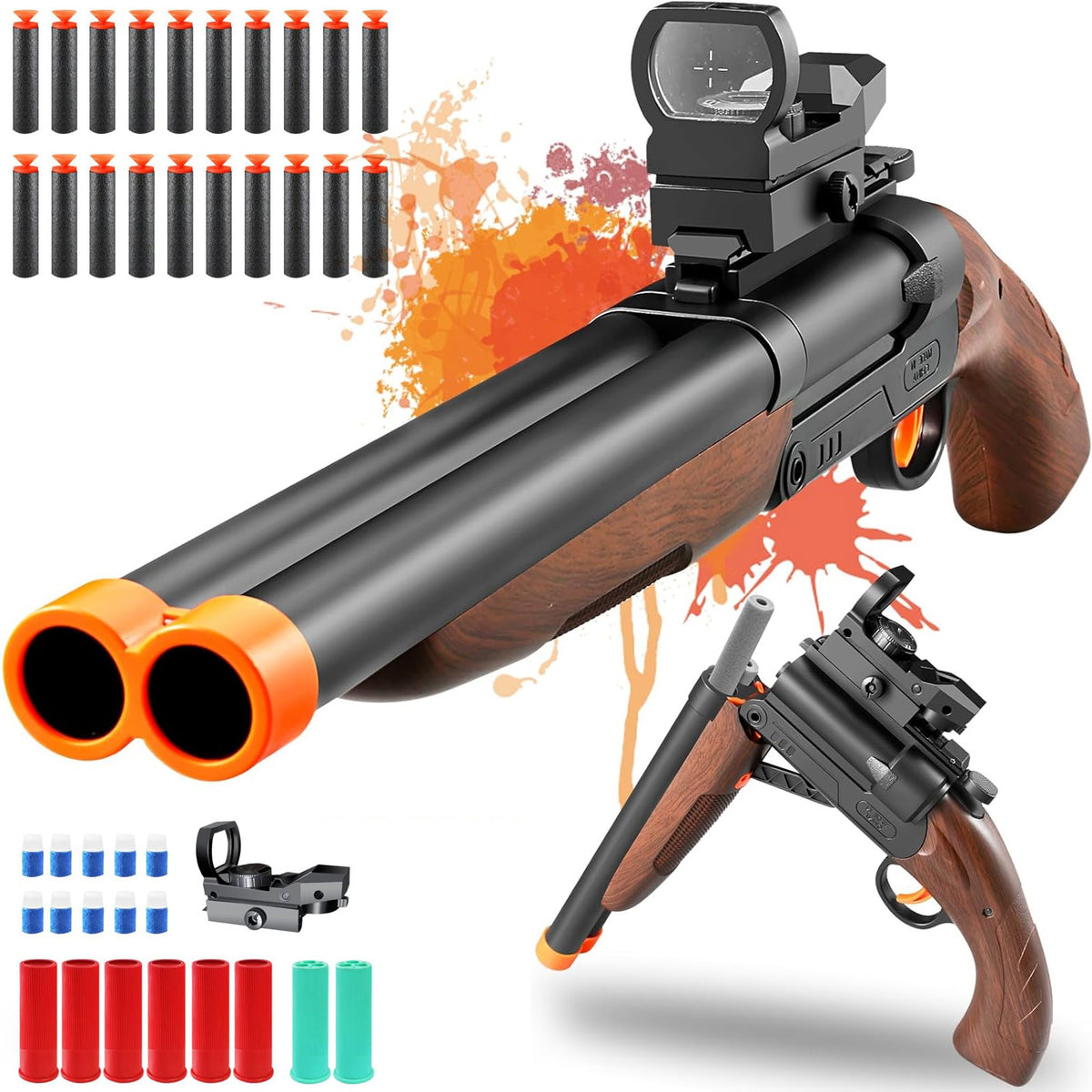 Shotgun Rifle Bullet Scraper Foam Scales With Double Barrel