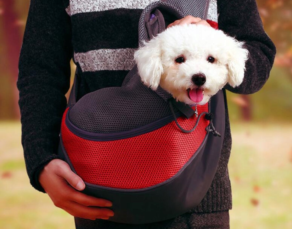 Shoulder Bag Comfortable Carrier Transporter for Dog Pupil up to 5 kg Red Brand no brand