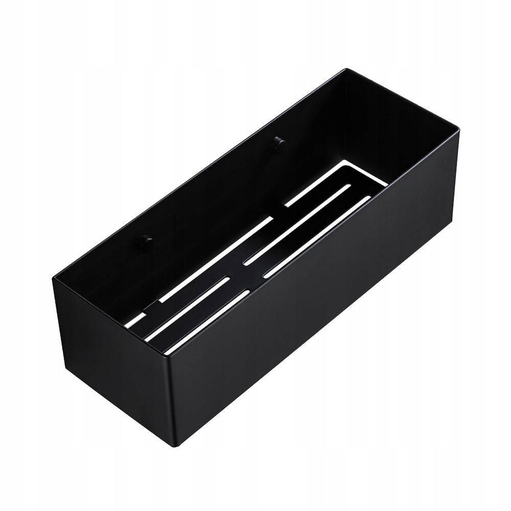 Shower Shelf Black Stainless Steel 30cm Hanging for Bathroom