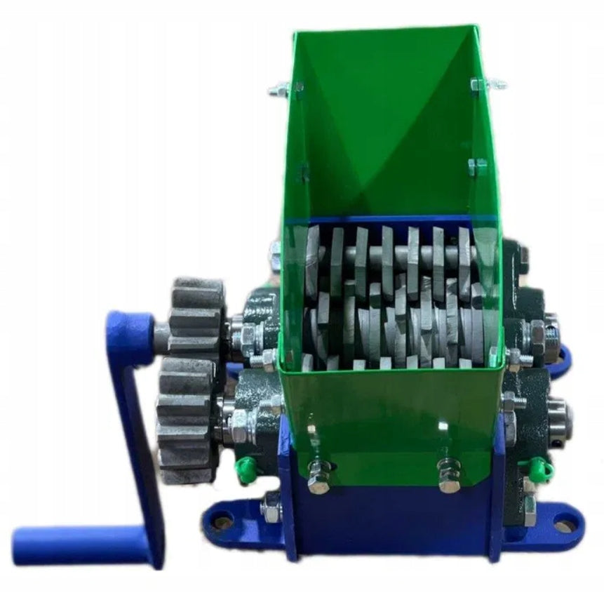 Shredder 100mm×150mm for waste (plastic, cardboard, glass)