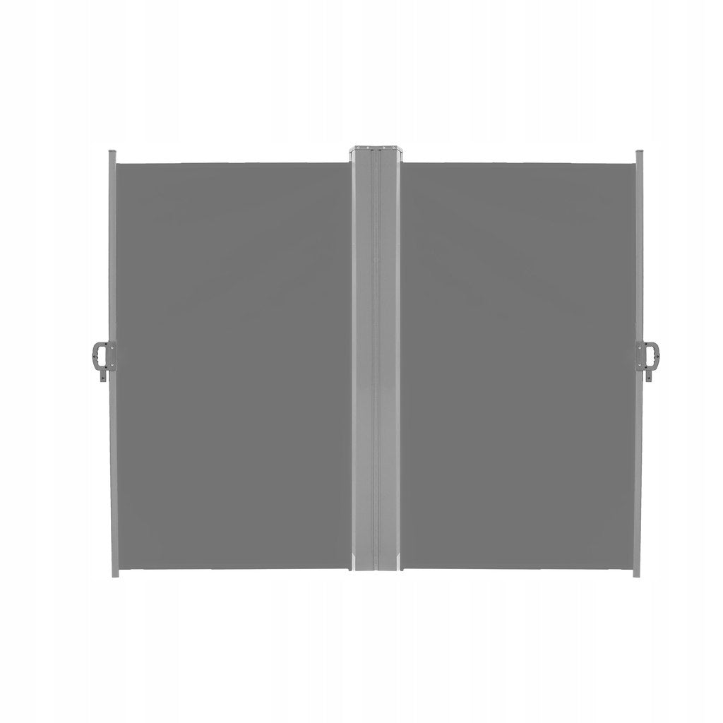 Side corner awning terrace LUARO roll-up screen 180 x 620 cm grey Brand KIK