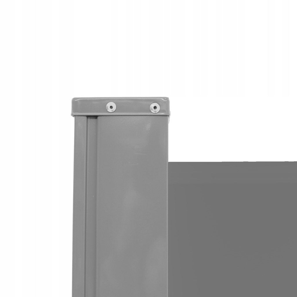 Side corner awning terrace LUARO roll-up screen 180 x 620 cm grey Product width 181 cm