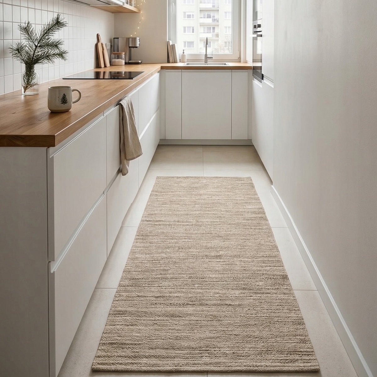Sidewalk For Hallway Anti-slip 75x160cm Can Wash Flat Woven Bronze Manufacturer code EF0396
