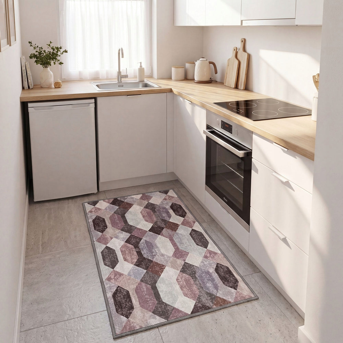 Sidewalk for kitchen Anti-slip Rug 60x100cm Solid For Hallway Manufacturer code EF0440