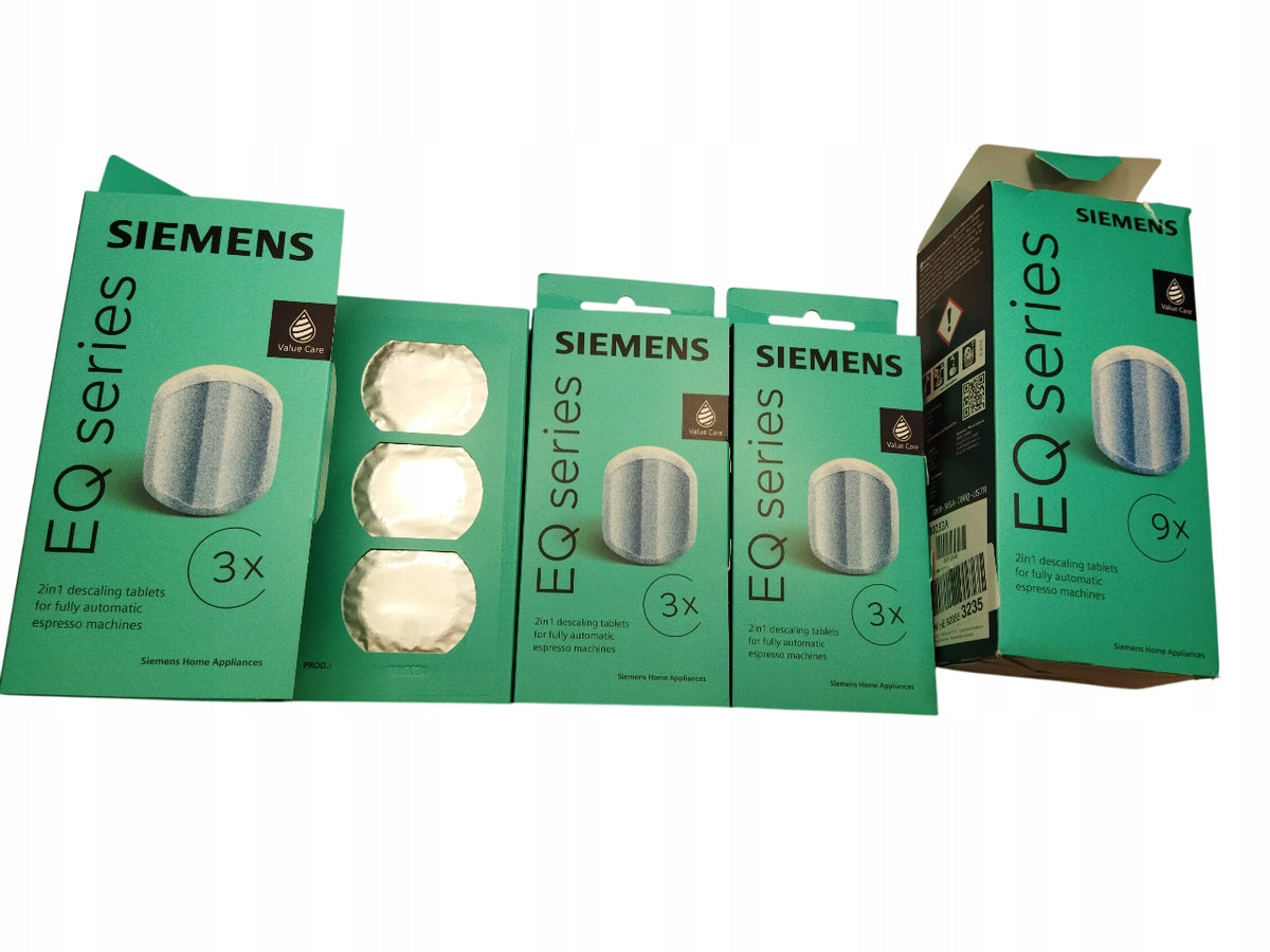 Siemens TZ80032A descaling tablets for Siemens EQ coffee machines, 9pcs