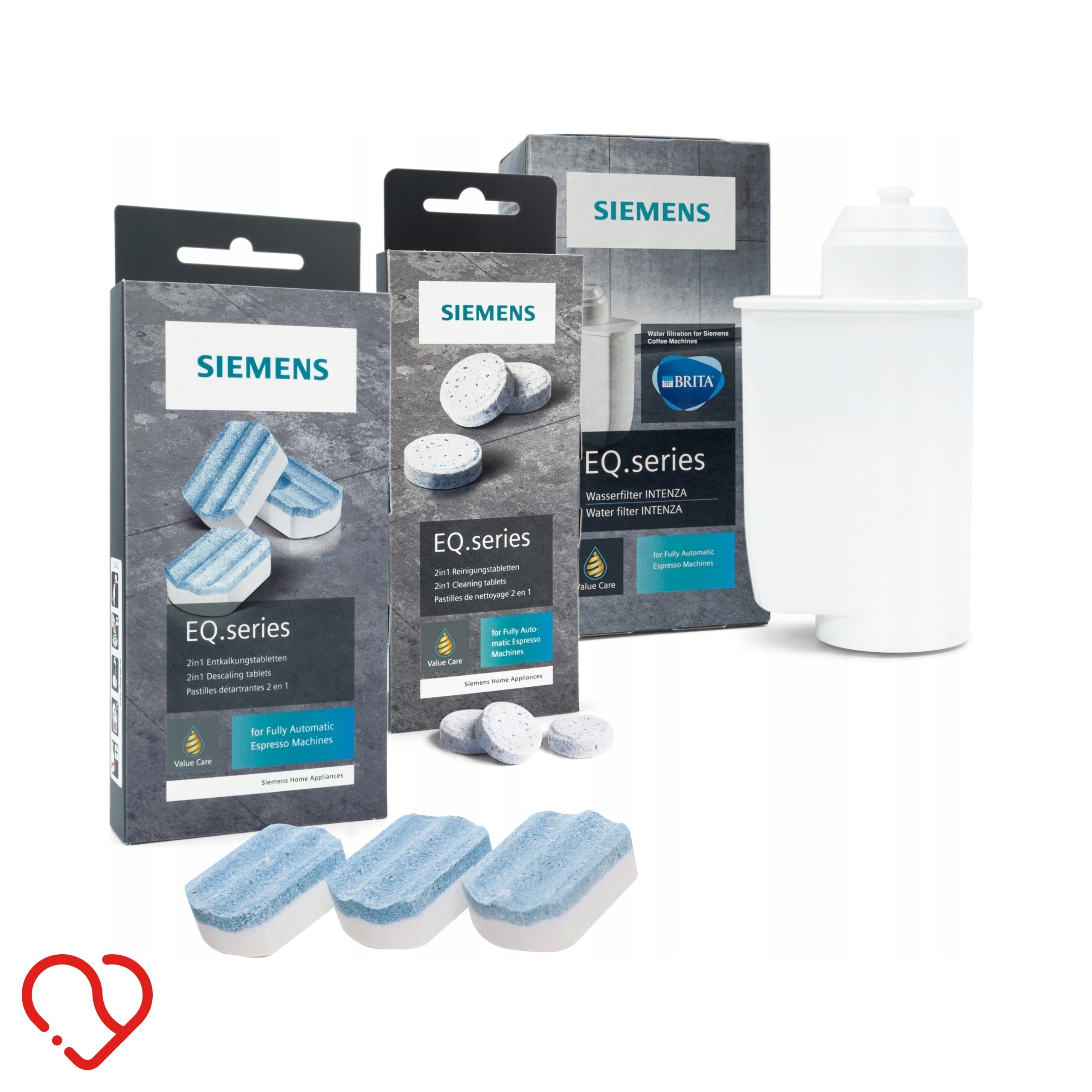 Siemens set filter tablets cleaning brush ORIGINAL