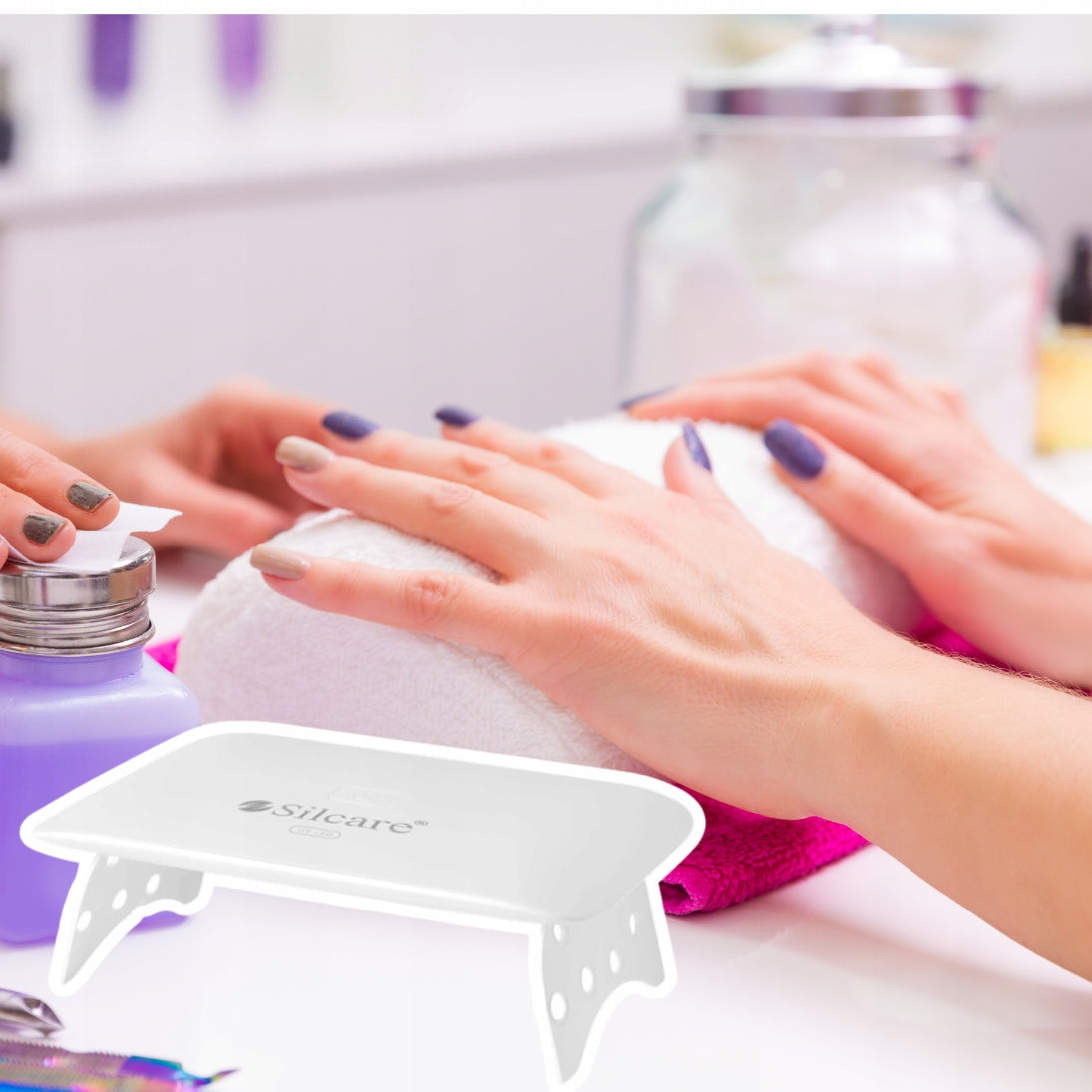 Silcare MINI UV nail lamp hybrid gels UV/LED 24W strong Manufacturer code Lampa 24-SM3P-M-L