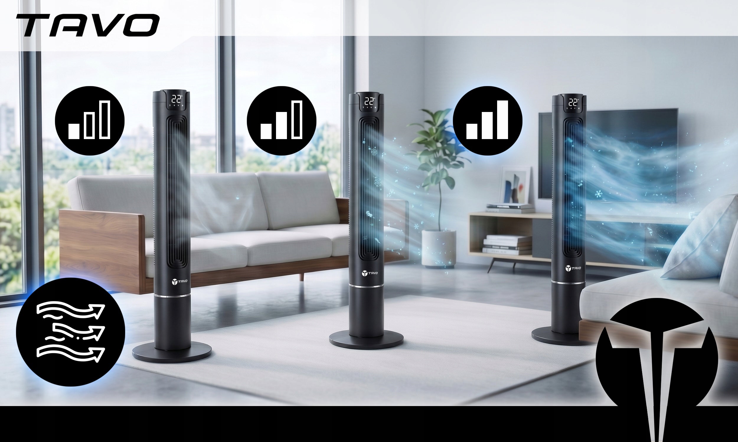 Silent Fan 117cm Column Ionization Remote Control Windmill Standing Aroma Model BREEZE PRO