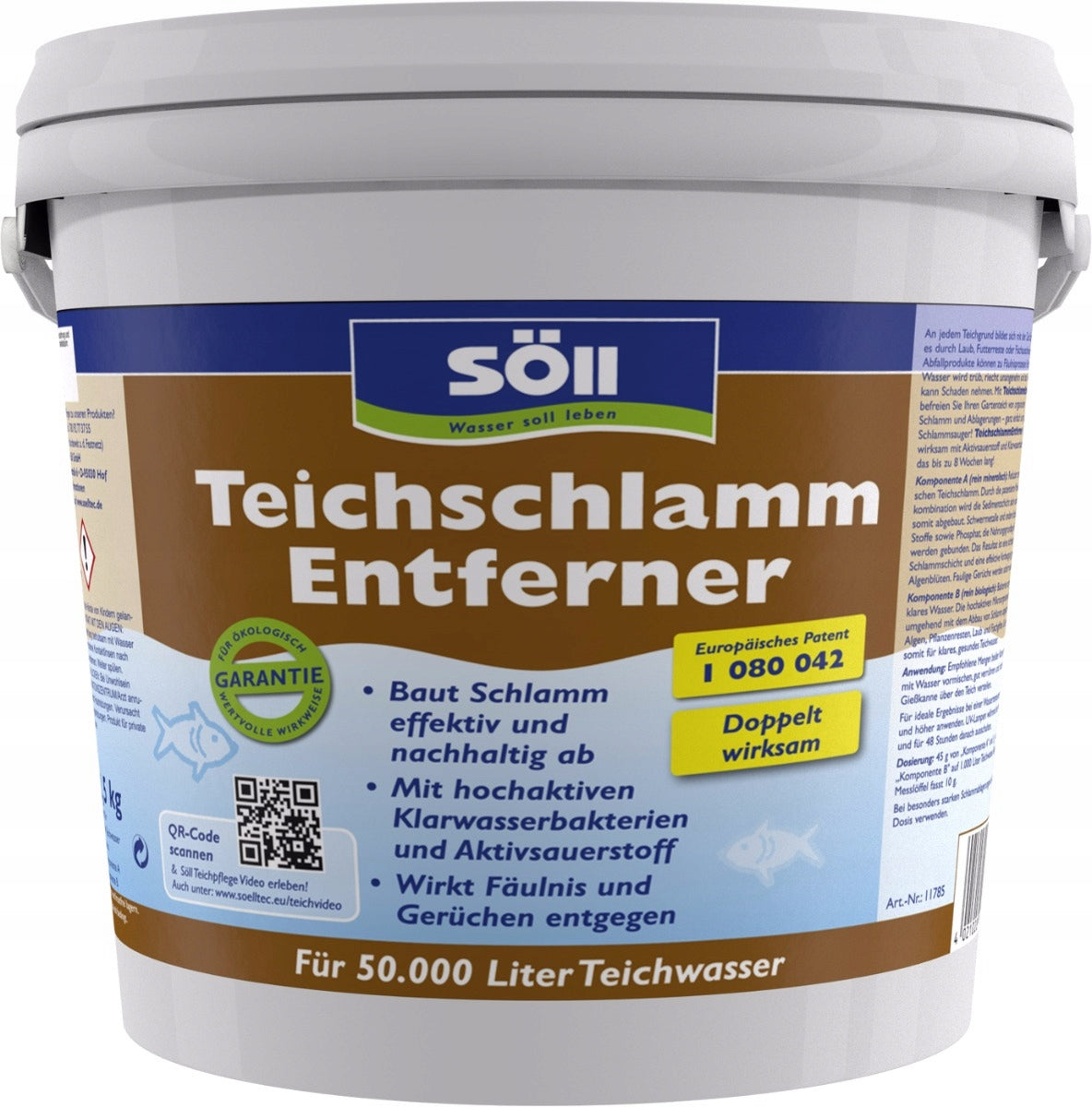 Silt remover from mesh SOLL Teichschlamm 2,5kg - per 50.000l of water