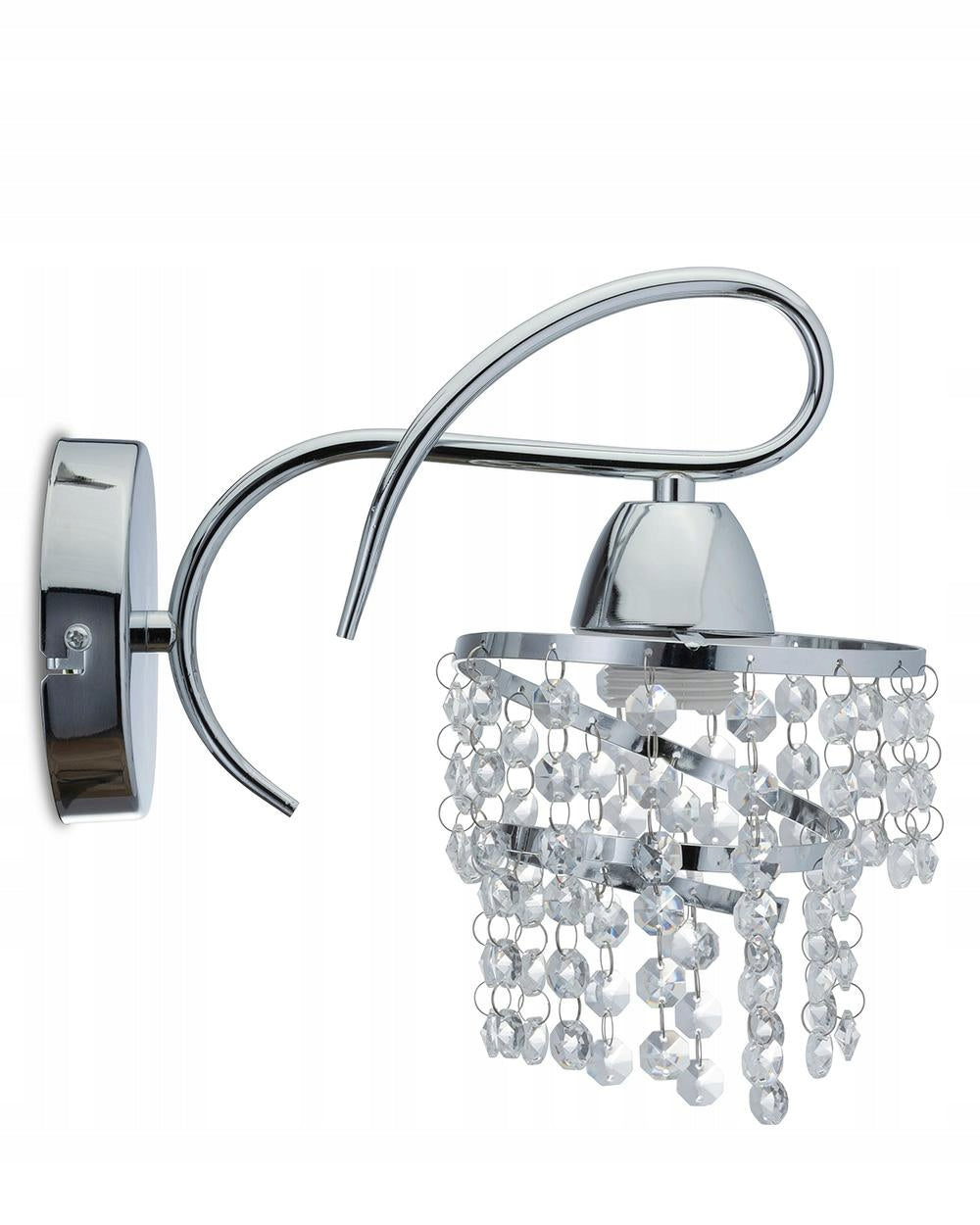 Silver glamor crystal wall lamp Crystal VIII 1xE27 crystals Packaging status original