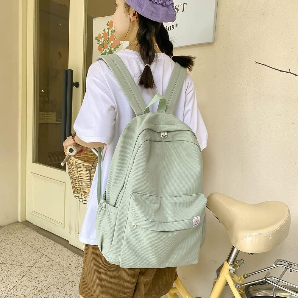 Simple Classic Backpack for Teens, Girls, Students, Large Brand Unbranded