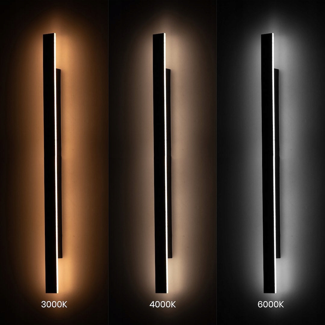 Simple facade wall lamp entrance 120cm terrace color 3000K, 4000K,6000K Color black