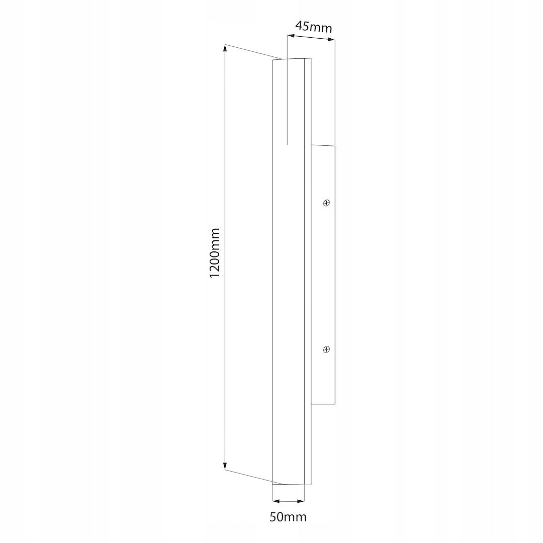 Simple facade wall lamp entrance 120cm terrace color 3000K, 4000K,6000K Power supply mains