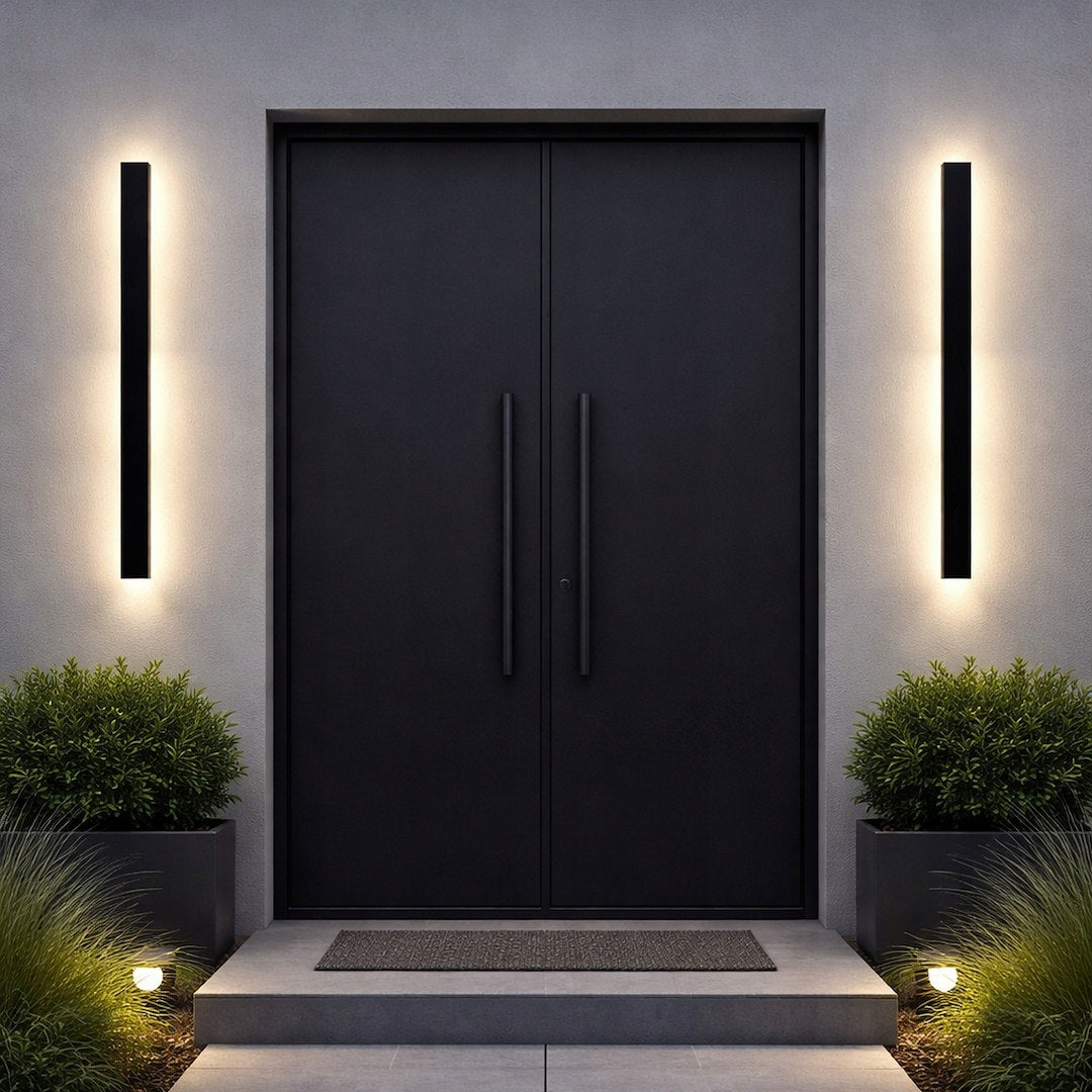 Simple facade wall lamp entrance 120cm terrace color 3000K, 4000K,6000K Thread type built-in LED source