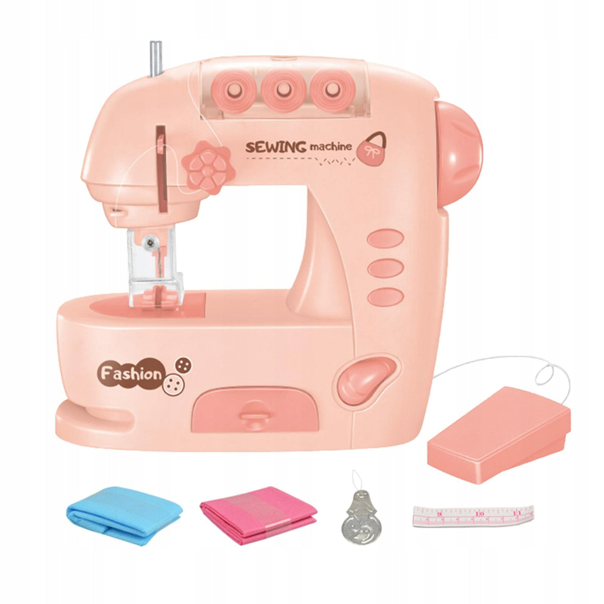 Simulation Mini Sewing Machine Learning Toy Crafting Mending Machine Pink Brand no brand