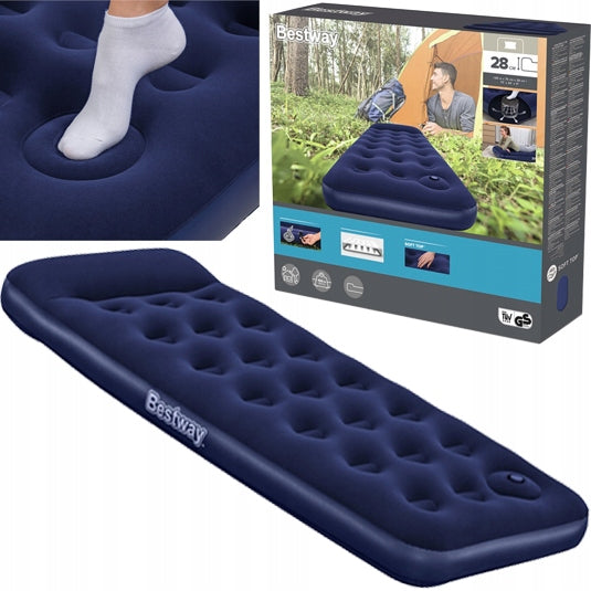 Single Inflatable Mattress with Pump Sleeping Bed Bestway 67223