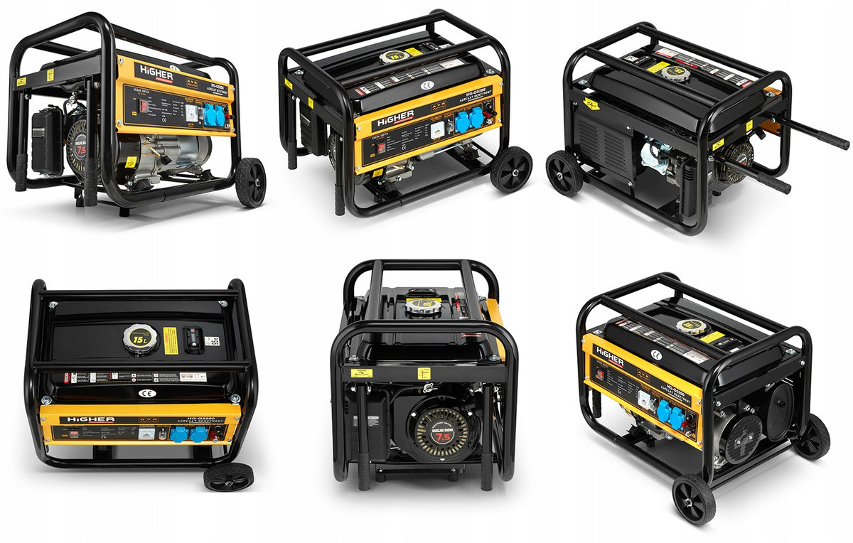 Single-phase portable generator set Higher 4200 W petrol Manufacturer code HG-H5200W