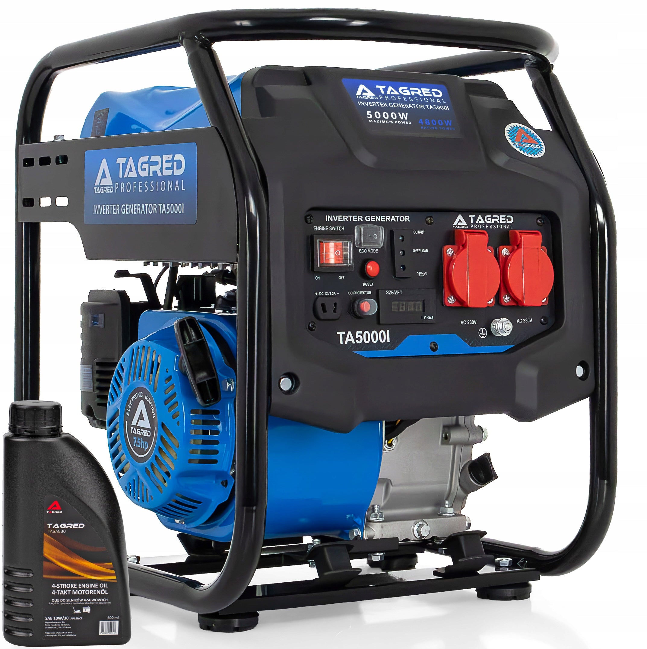 Single-phase portable generator set Tagred 5000 W petrol+FREEBIE
