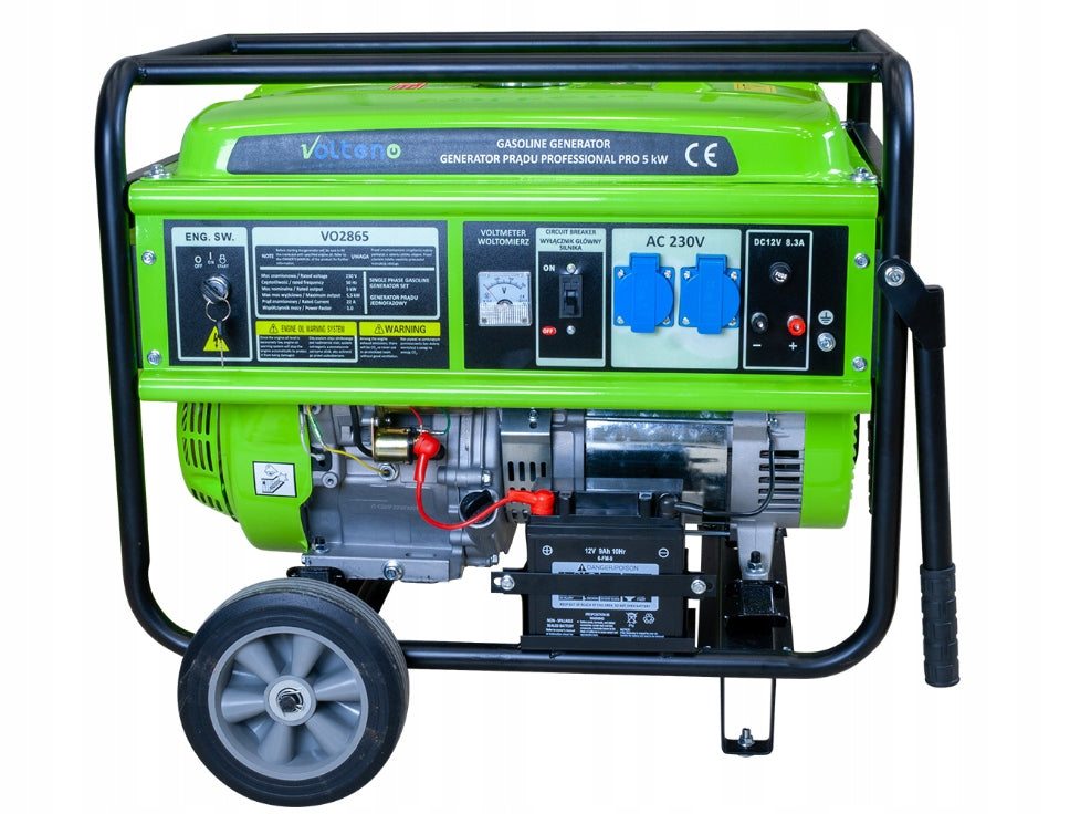 Single-phase portable generator set Volteno 5000 W petrol Packaging status original