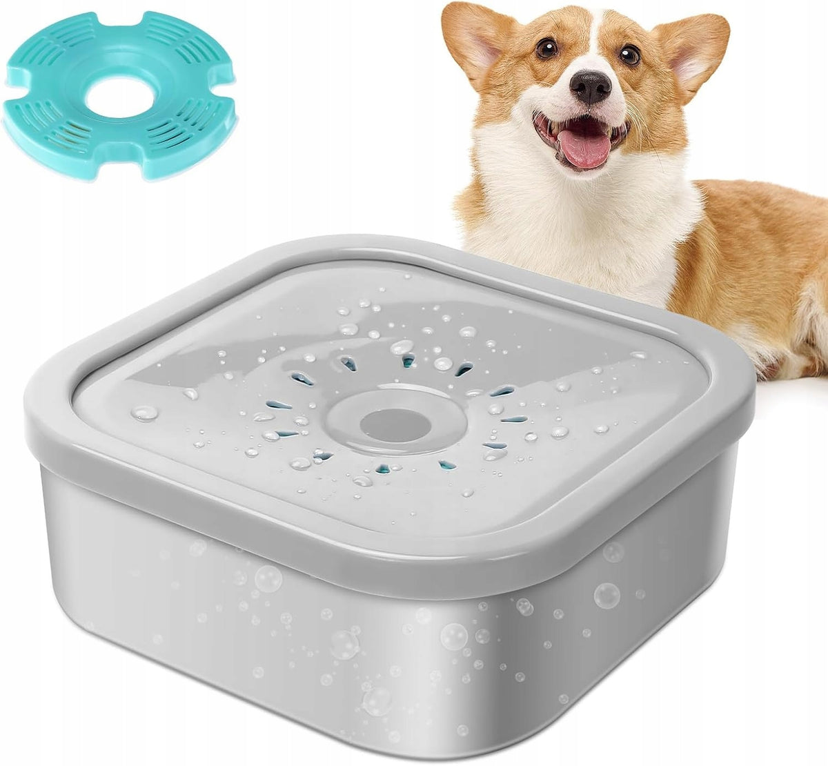 Single plastic bowl CE grey 2 l