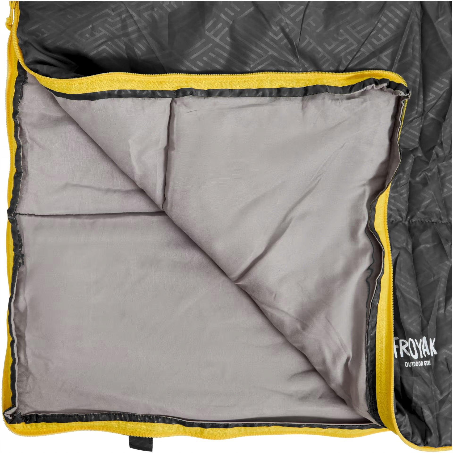 Single sleeping bag 200x80cm 7-11 degree combined grey Froyak Manufacturer code KOMFORTOWY NA BIWAK KEMPING TURYSTYCZNY