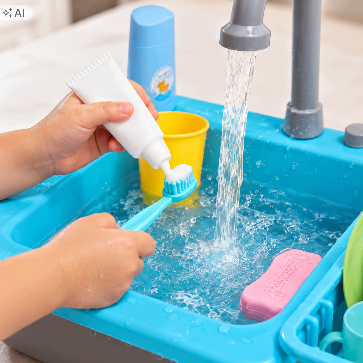Sink Toy Kitchen With Water Electric Faucet Dishes 19 El Manufacturer code 8228