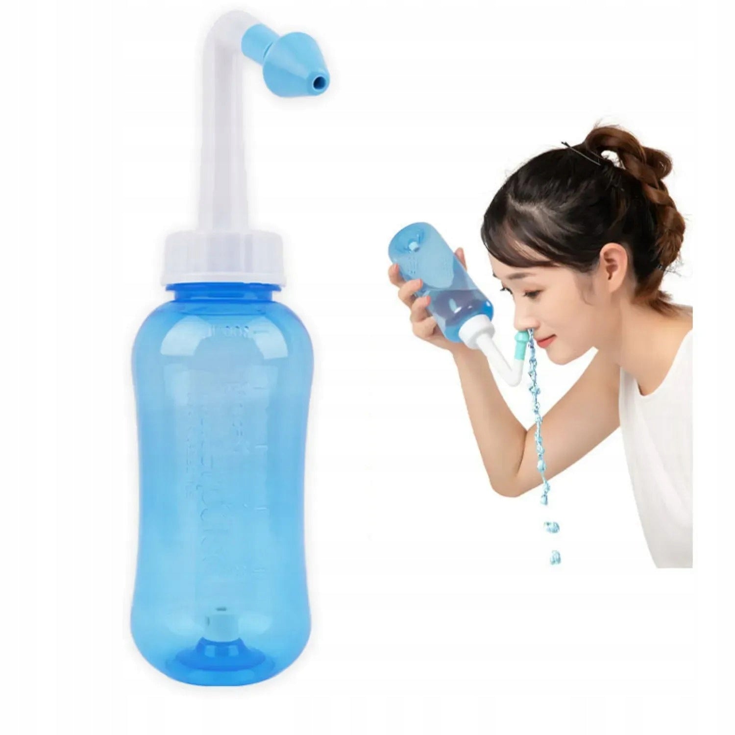 Sinus Nasal Irrigator Cleaning Rinse Set Bottle Adult Children Packaging status original