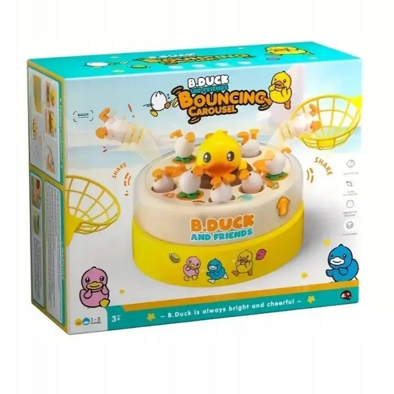Skill Game Interactive Family Duck Jumping Mesh Catching Manufacturer code Zestaw Zręcznościowy Montessori Dzieci Kaczki