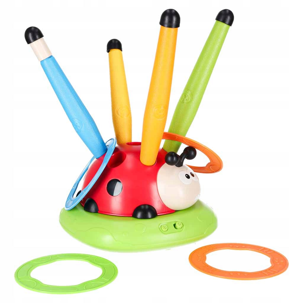 Skill game for children spinning pole throw to the target ladybug 5in1 Brand Ikonka