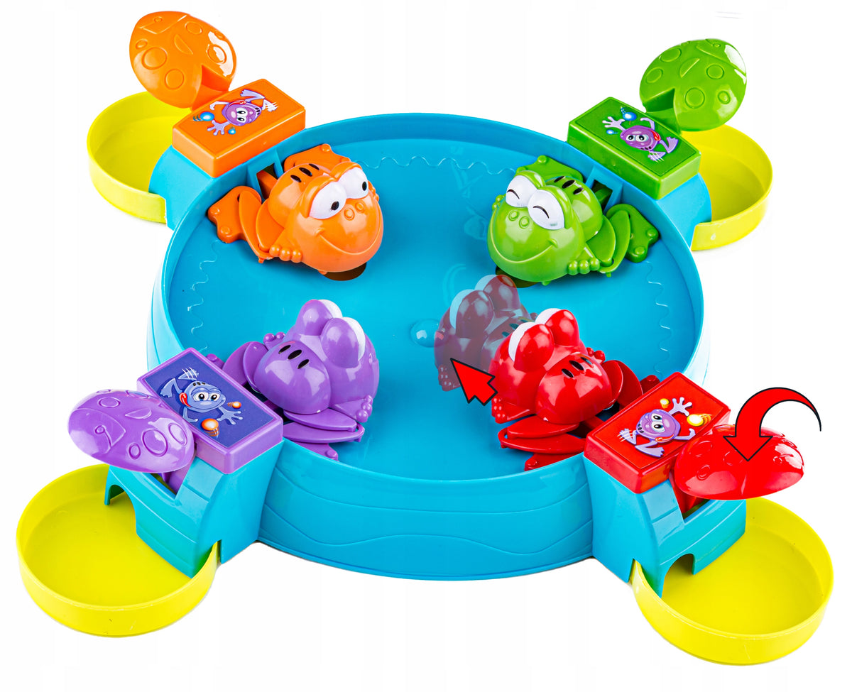 Skill game for reflexes Feeding Frogs Balls Hungry Happy Frogs Brand DK