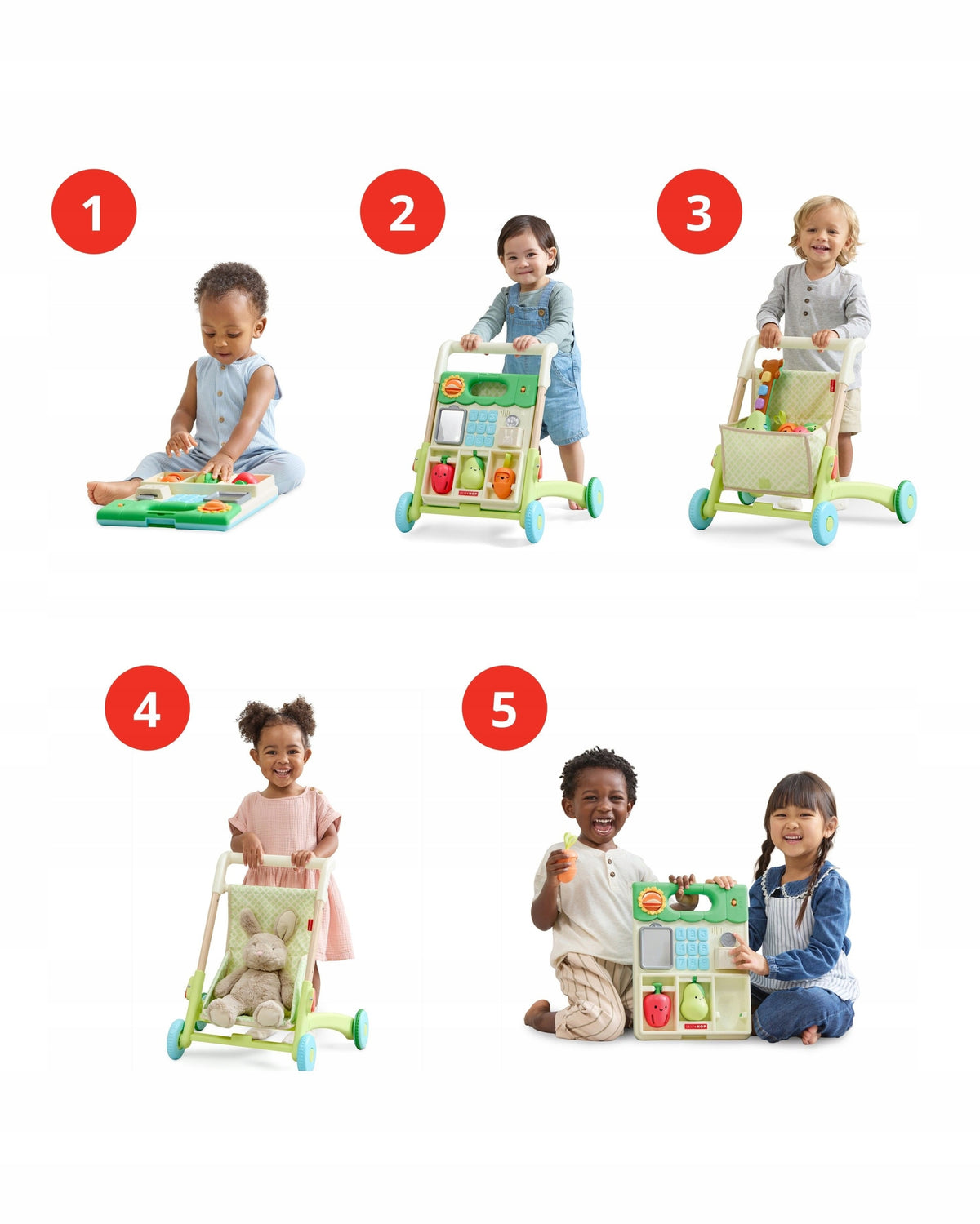 Skip Hop Interactive Toy Walker 5in1 Farmstand Brand Skip Hop