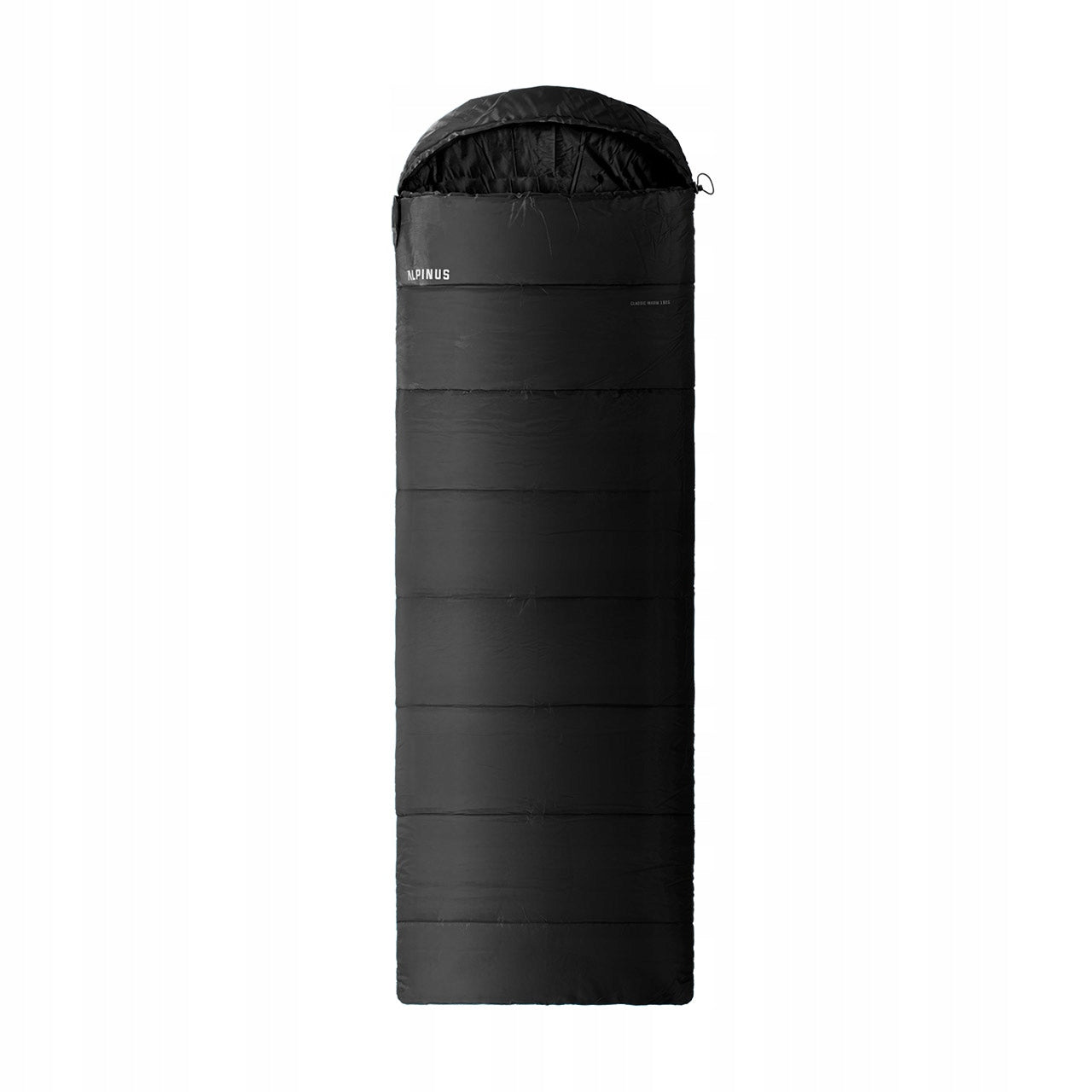 Sleeping bag Alpinus Warm 1500 black +3°C Right 215x80cm anti-allergic envelope
