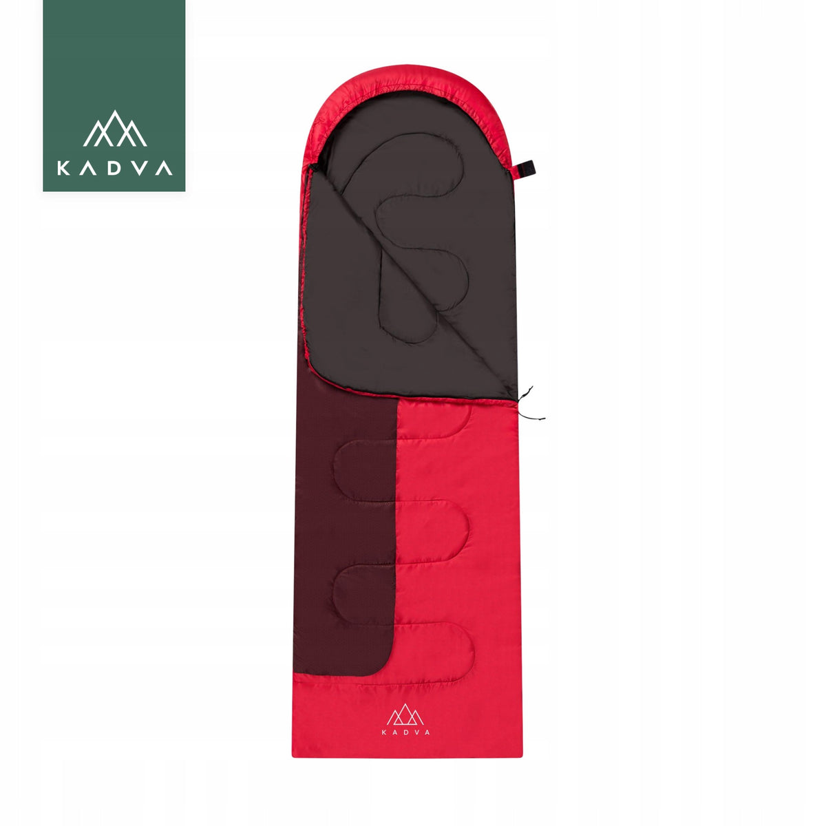 Sleeping bag KADVA Dorma L left red 220x75 Lightweight Tourist with cover Brand Kadva