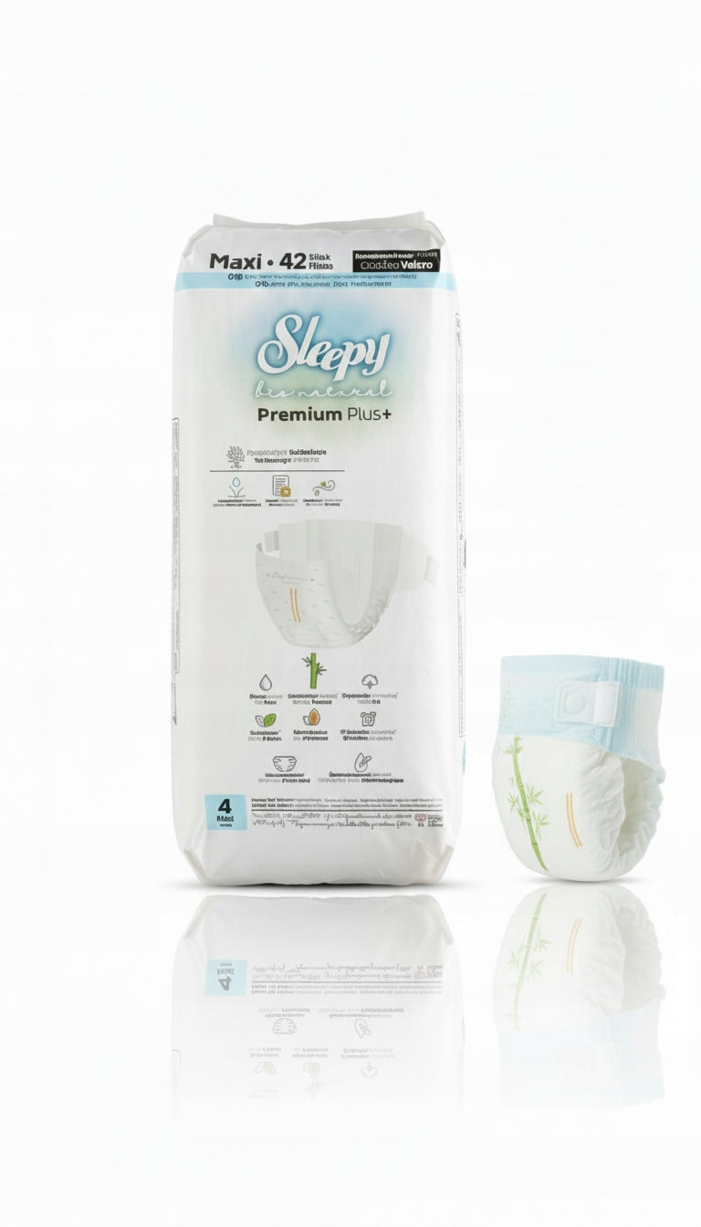 Sleepy Bio Natural Premium Plus+ 4 Maxi 42 pcs Eco-Friendly Diapers Medical device no