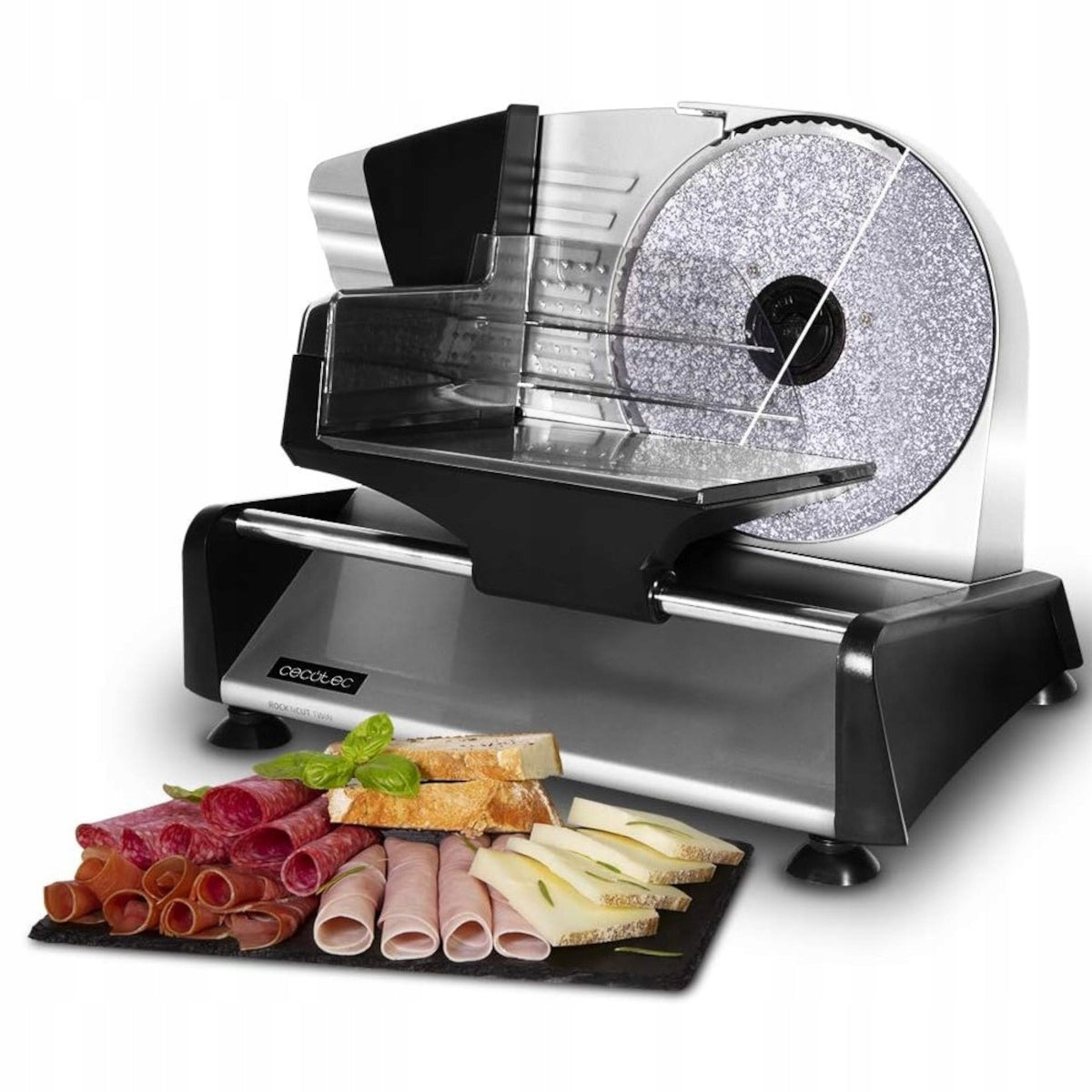Slicer Cecotec Rock’nCut Twin 180W 0-15 mm Two Discs Silver
