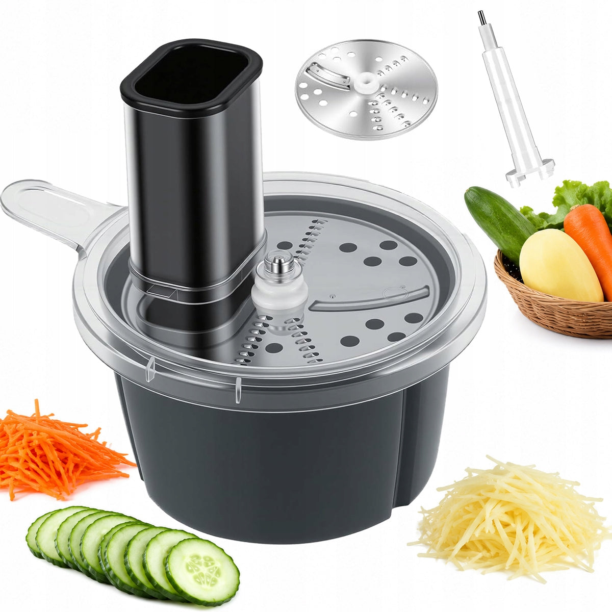Slicer, Vegetable Grater For Thermomix TM5 Tm6 Cutting Containers 5in1