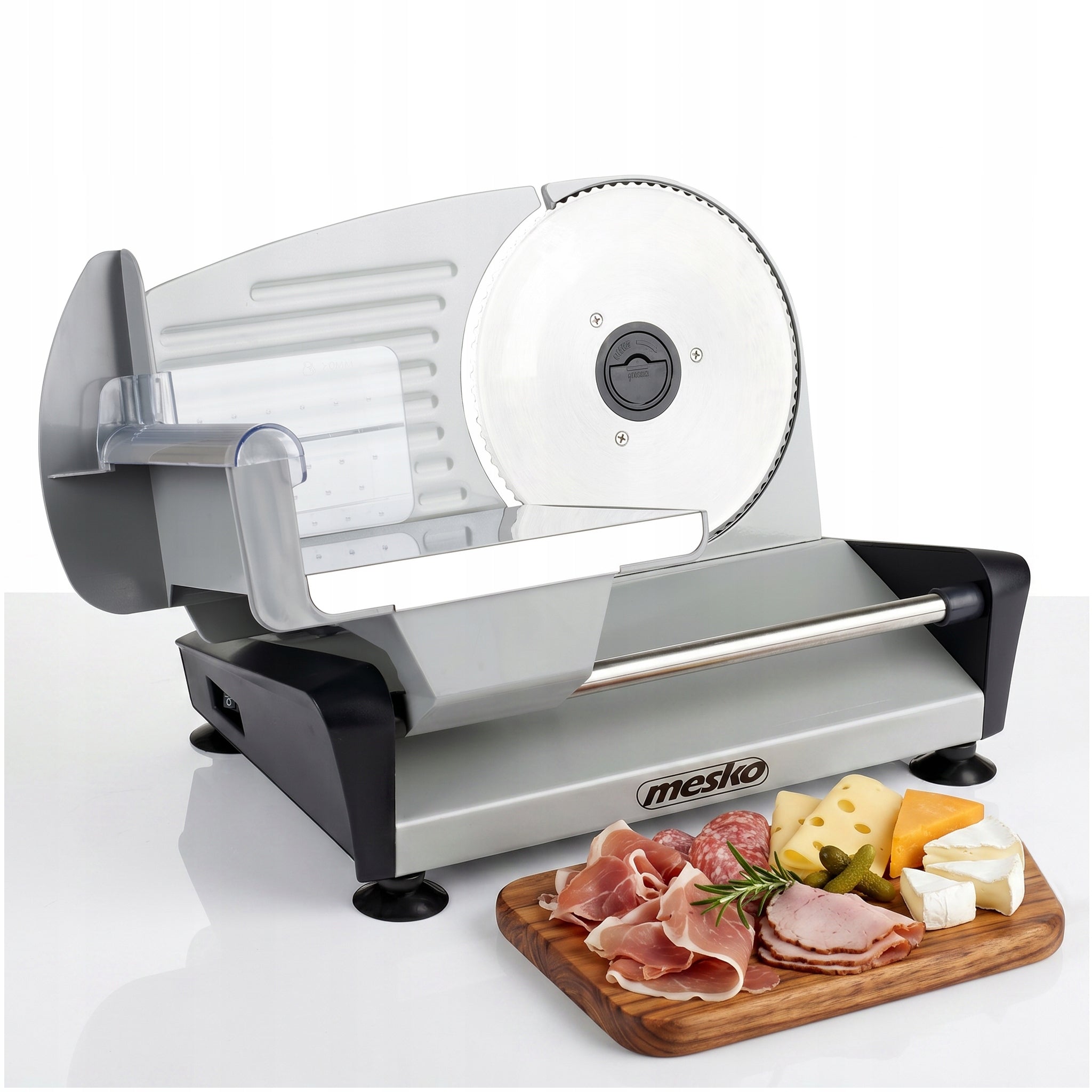 Slicer for Meats and Cheeses Adjustable Thickness Blade 19 cm