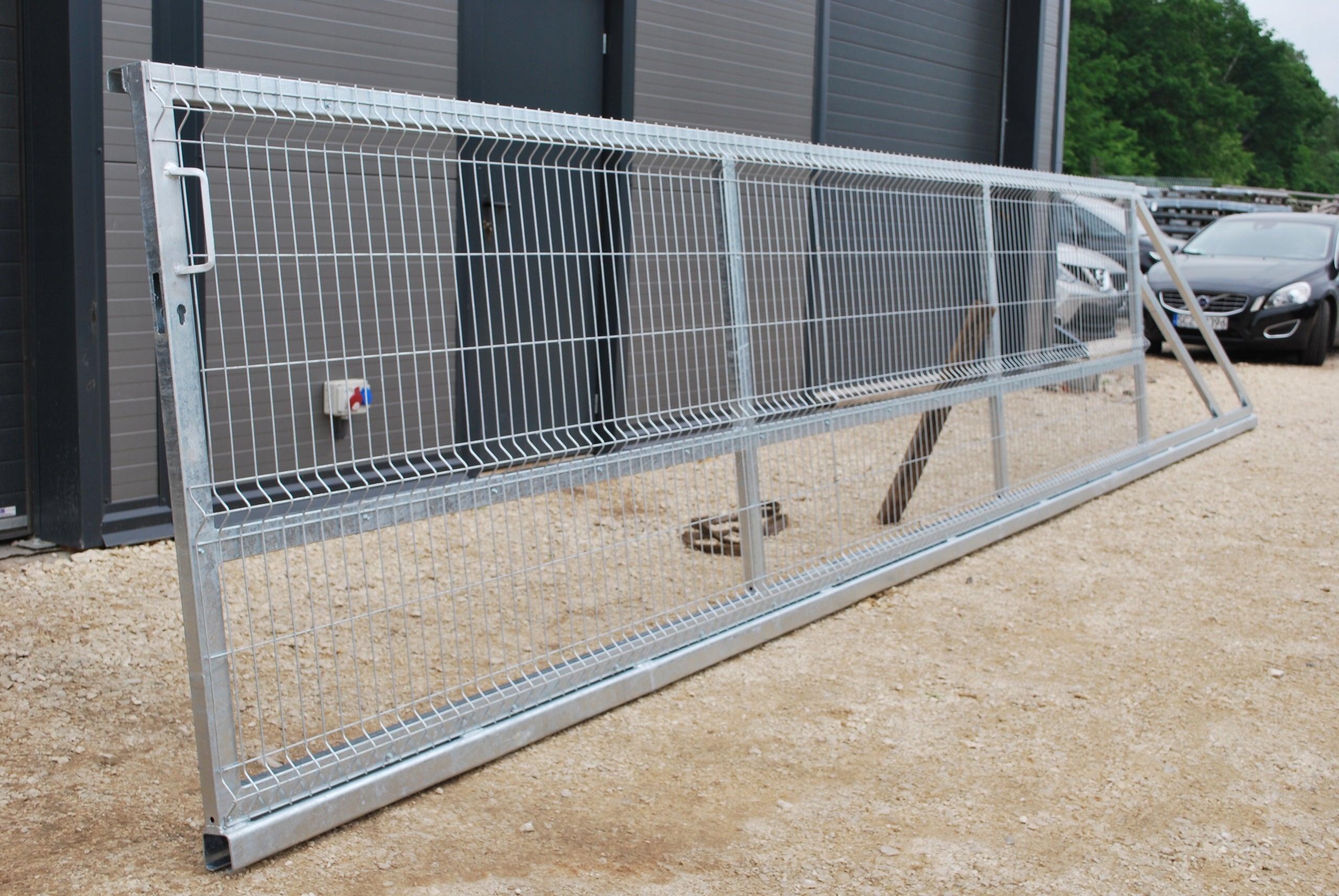 Sliding gate 600 x 143cm Panel 6m Zinc , Delivery in 2 days , DERMET Manufacturer code 01
