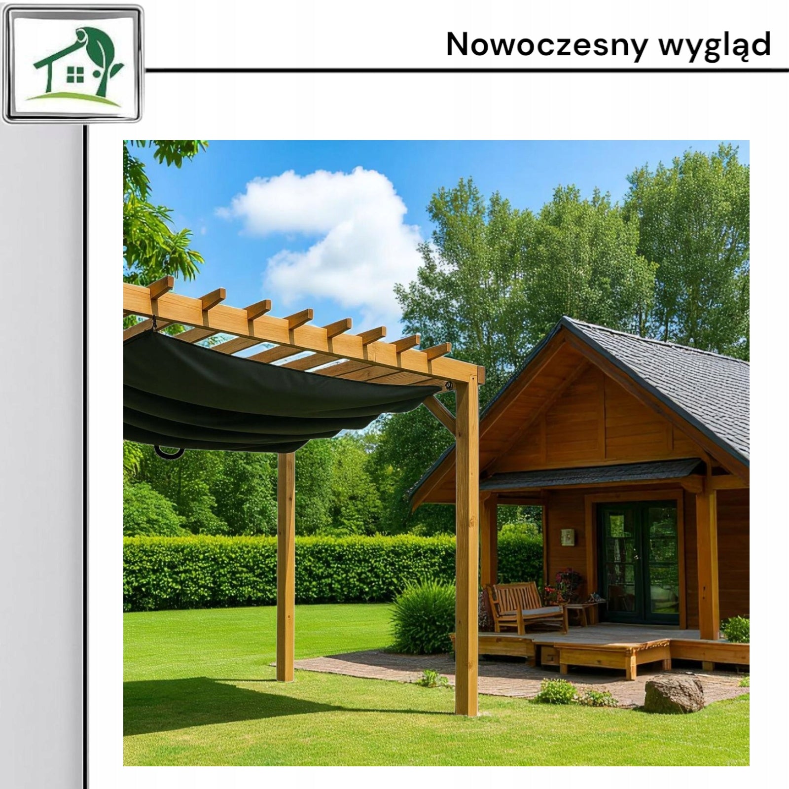 Sliding sail 1,5x2 waterproof balcony terrace system 2 links Brand Steel plast sport