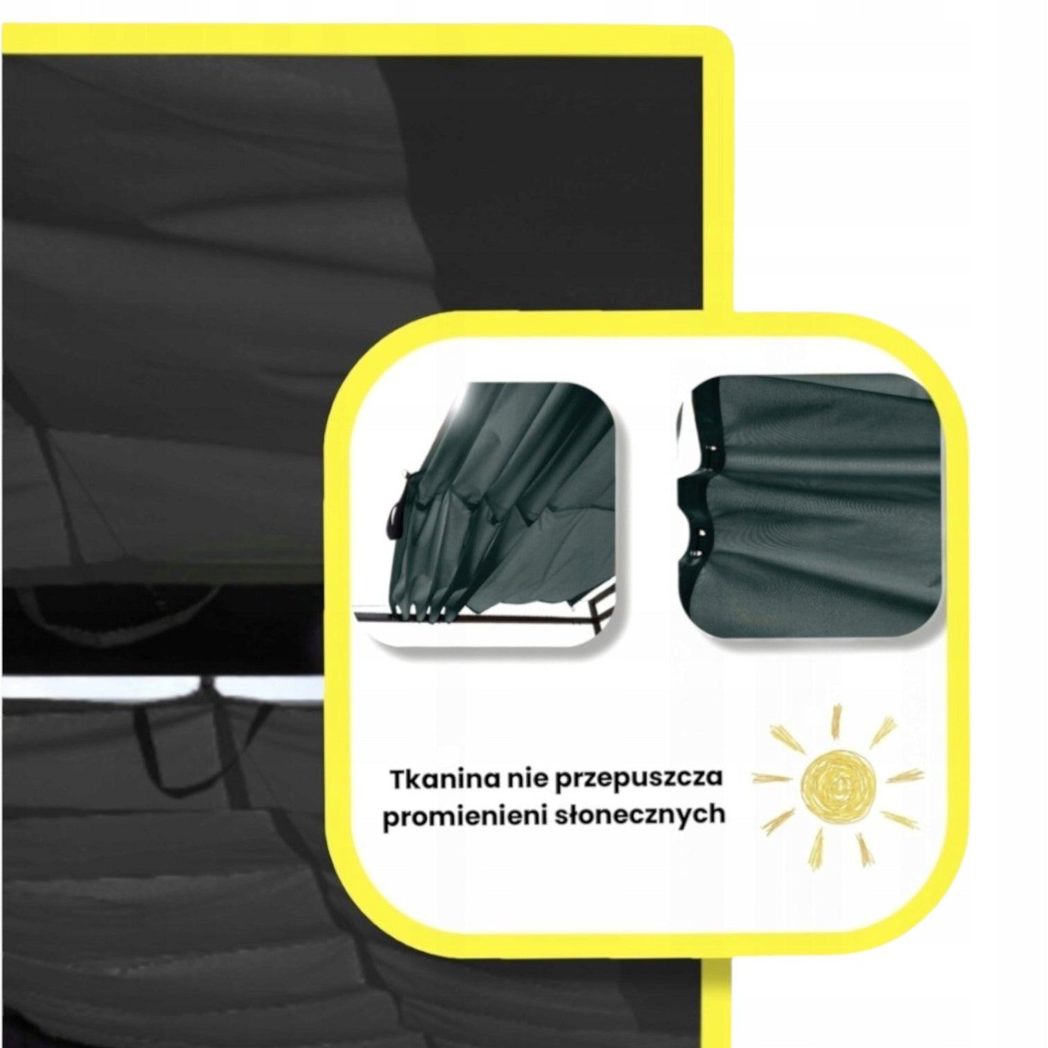 Sliding sail 3x3 system 3 links waterproof pergola terrace Main material synthetic material