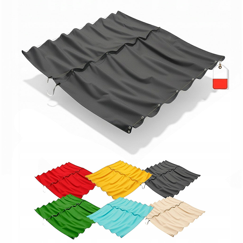 Sliding sail 3x3 system 3 links waterproof pergola terrace