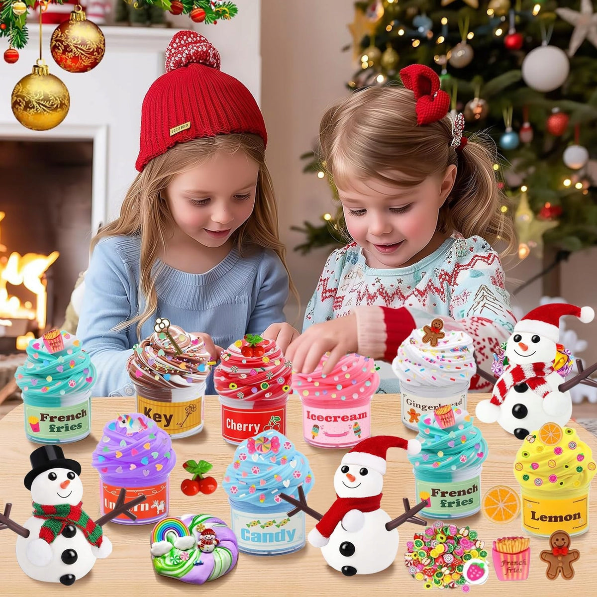 Slime Advent Calendar + 2HF Christmas Accessories Making Kit Brand no brand