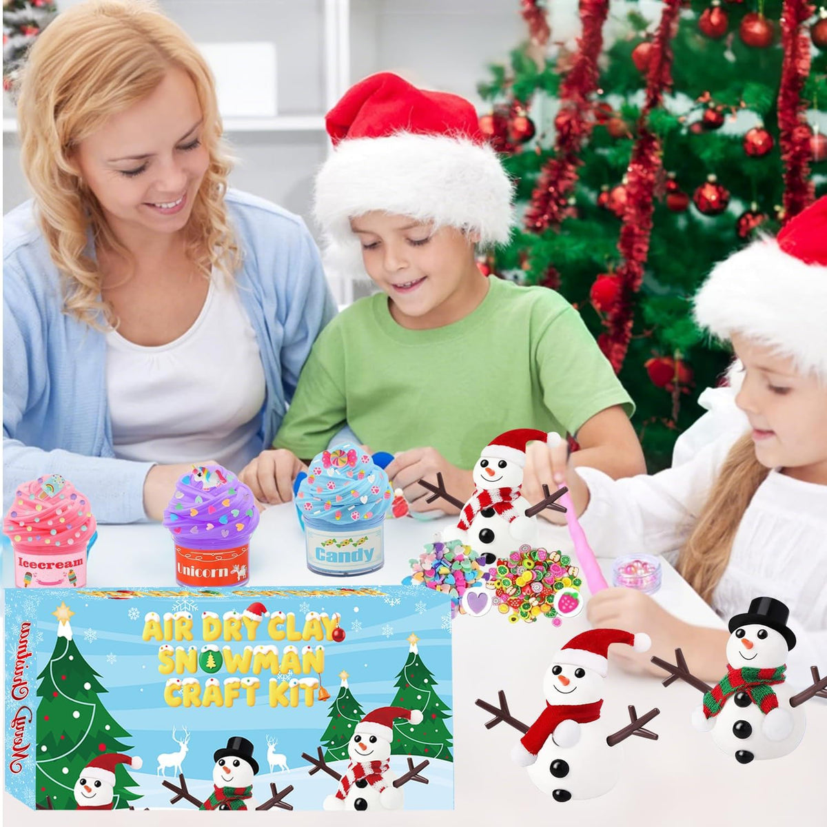 Slime Advent Calendar + 2HF Christmas Accessories Making Kit Manufacturer code KALENDARZ ADWENTOWY slime
