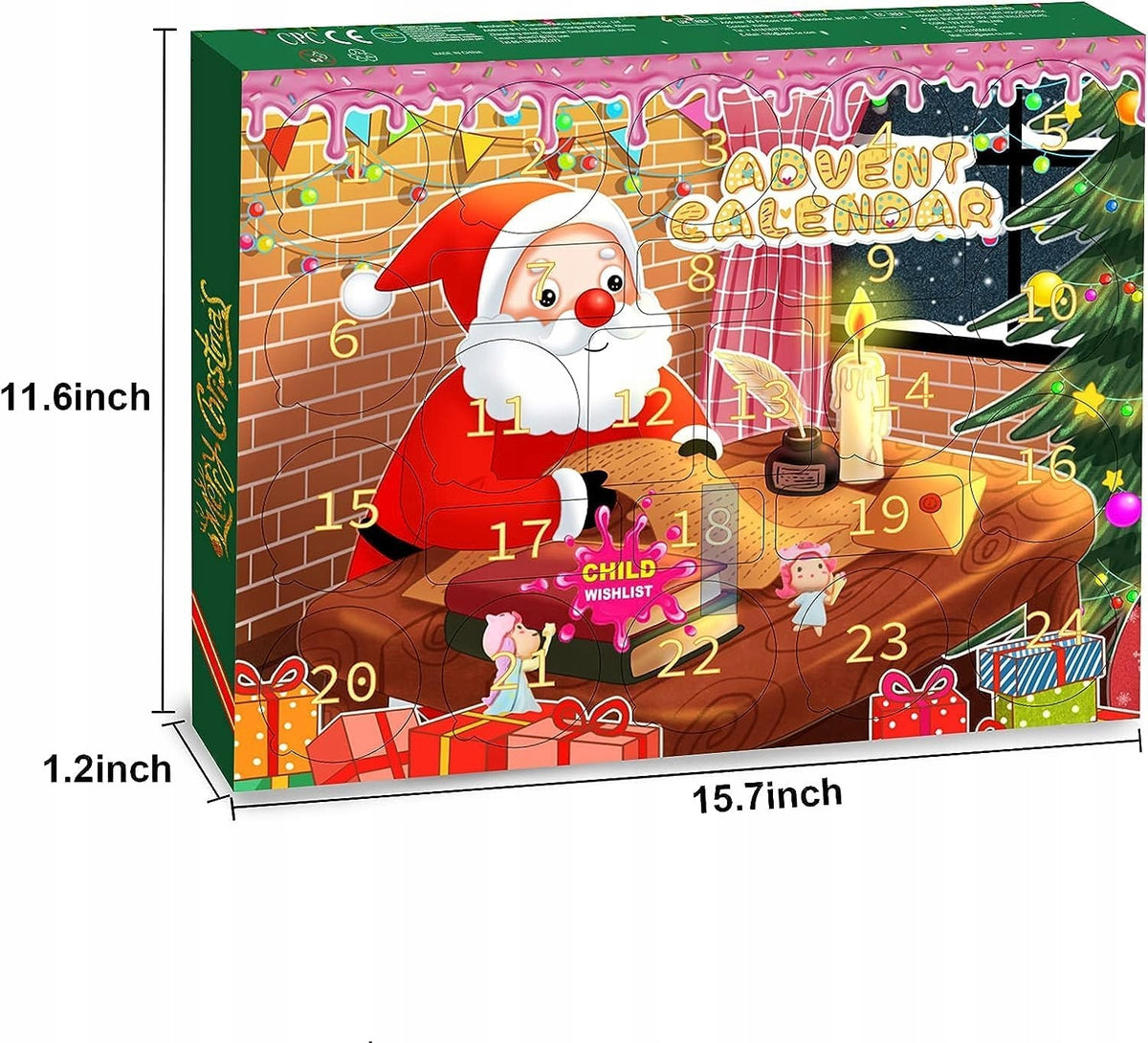 Slime Advent Calendar for Children 2025 Set Gluty Large Creative 24in1 Brand no brand