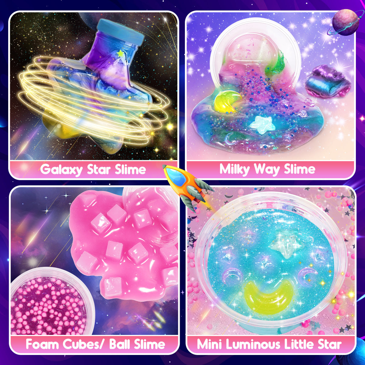 Slime Galaxy Magic System DIY, Plastic Sensory Materials, Cool Toys Packaging status original