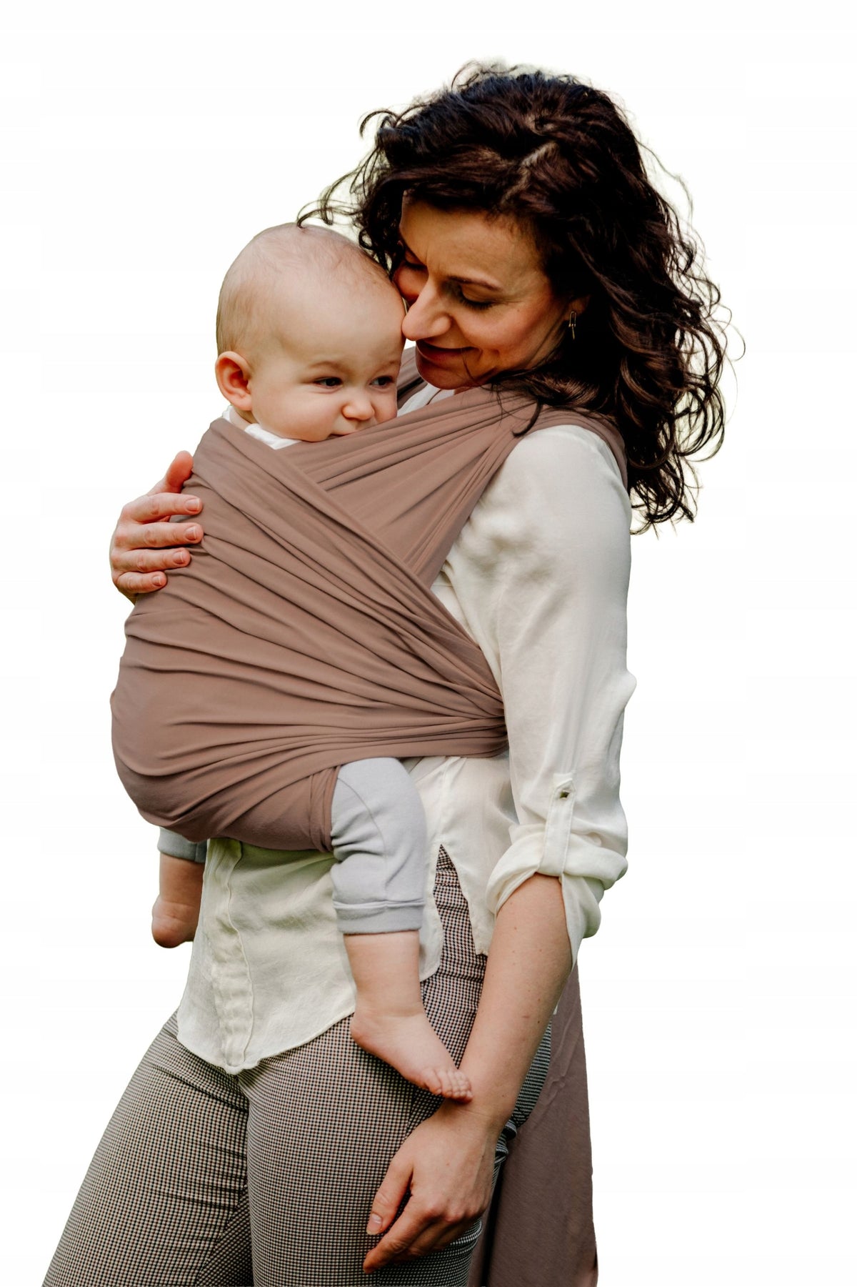 Sling for carrying a child 5 m. - in MOCHA MOUSSE (shade of brown)