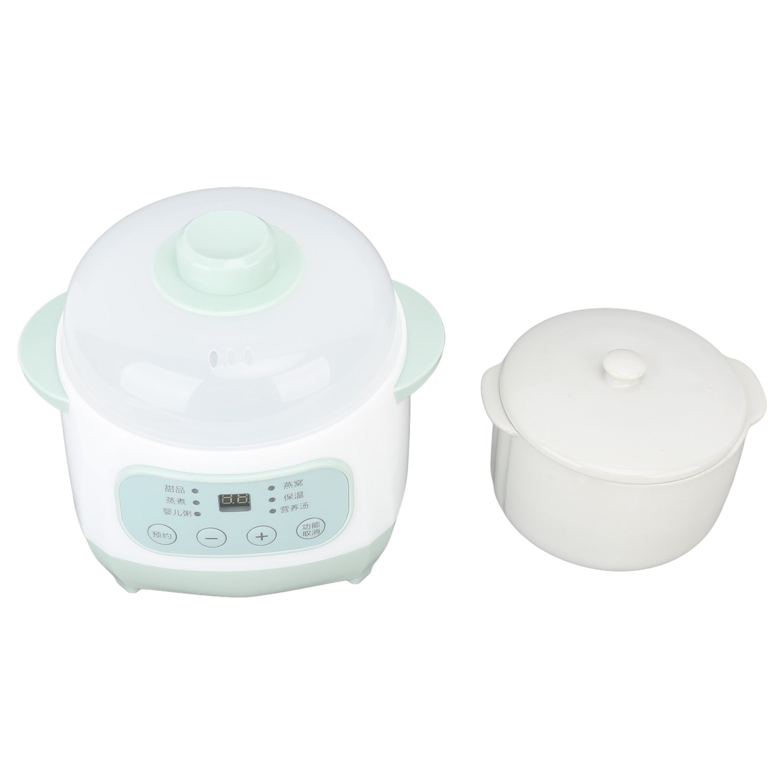 Slow Cooker 200W 1L with Ceramic Internal Timing Pot Green 0Y Dominant color multicolor
