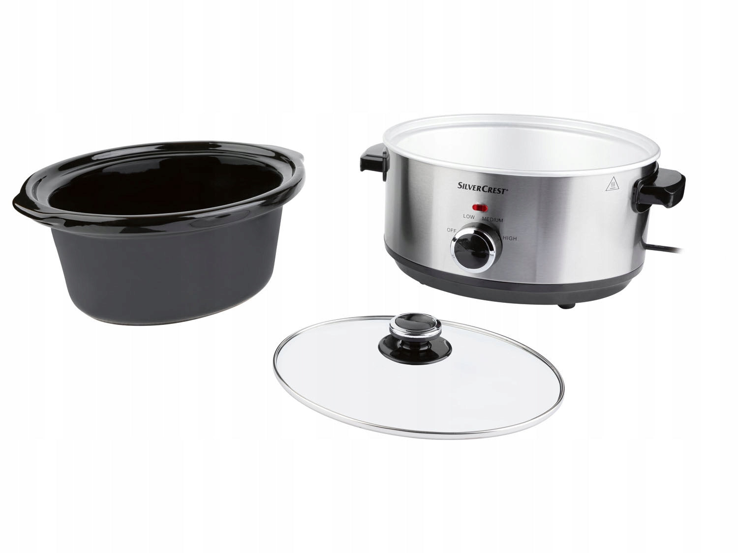 Slow Cooker Electric Pot SilverCrest SSC 200 D1 3,5 l silver 200 W