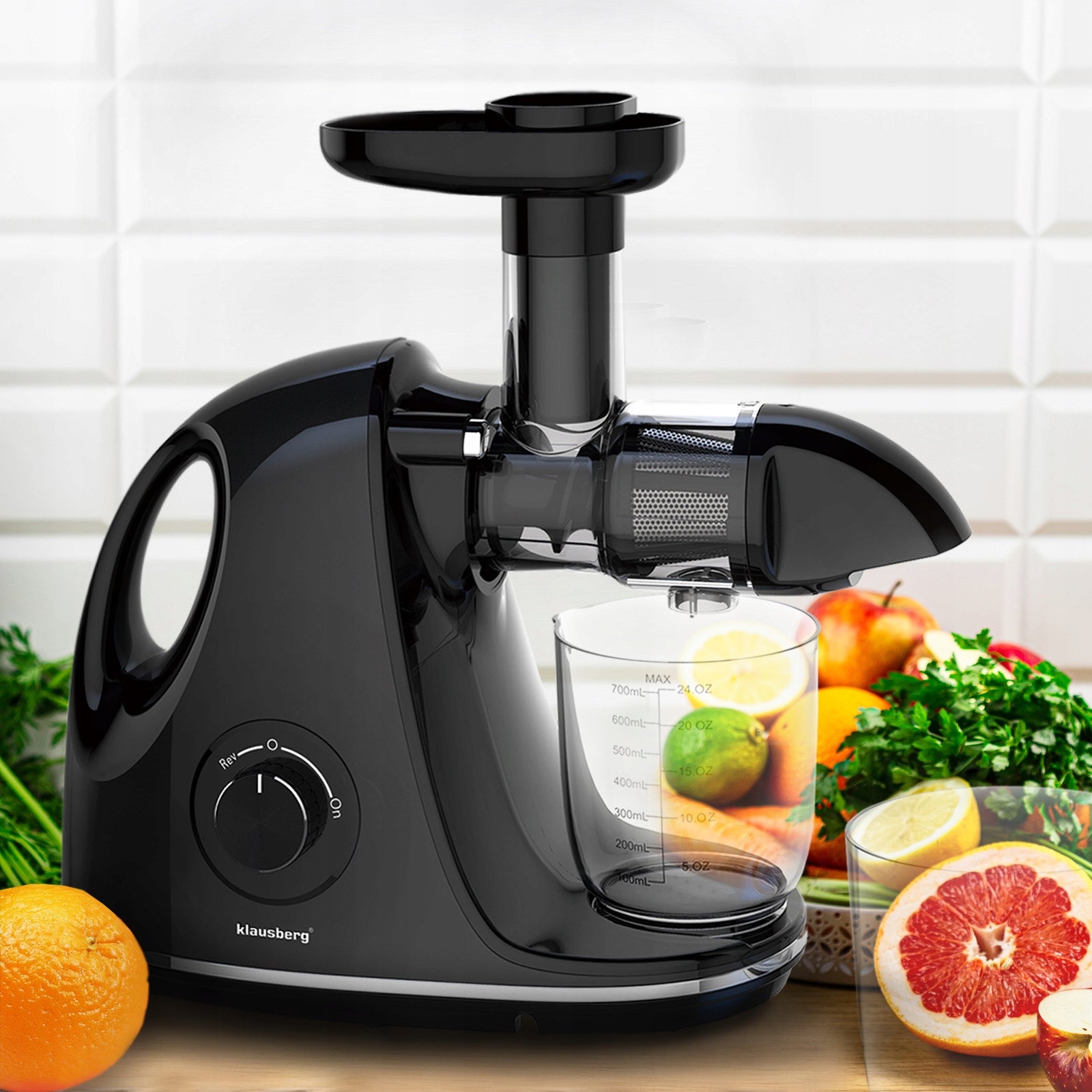 Slow Juicer 150W Fruit Vegetable Juice COLD PRESS KLAUSBERG 7861 EAN (GTIN) 5908287278615